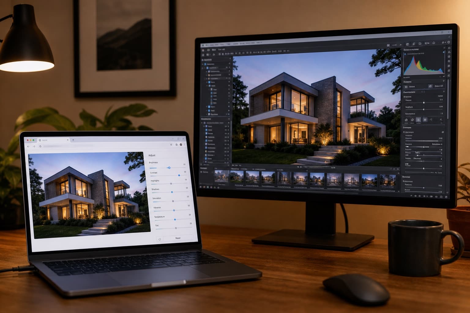 Comparing PhotoEdit Studio and Photoshop for property marketing